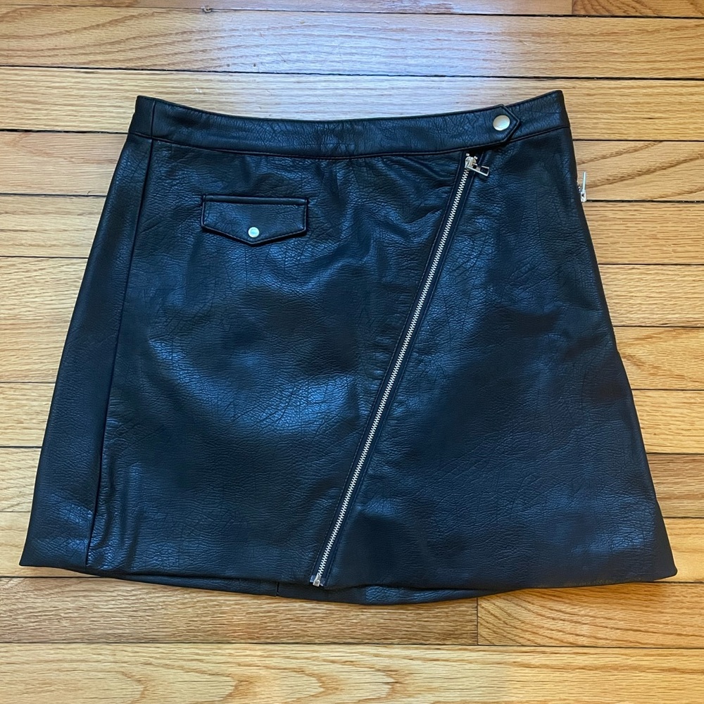 H&M Faux Leather Skirt
